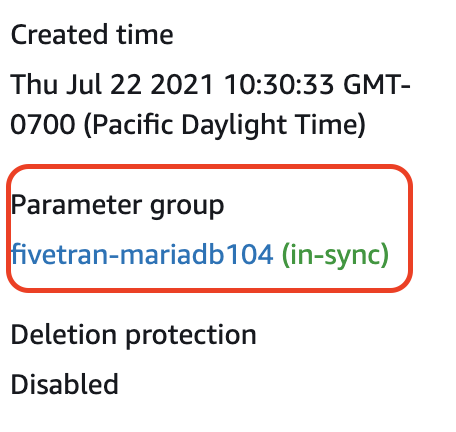 MariaDB-rds-210-Check-Status-Parameter