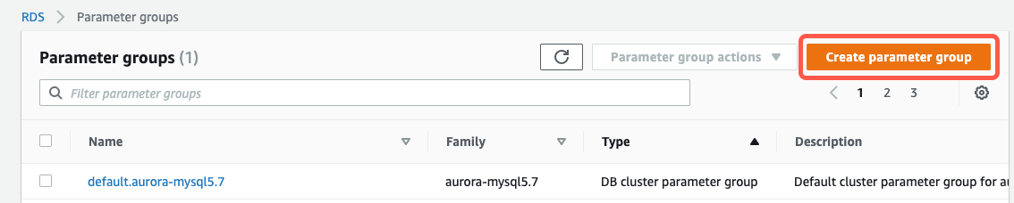 Aurora-RDS-MYSQL-ConfigureBinlog-020-CreateParameterGroup