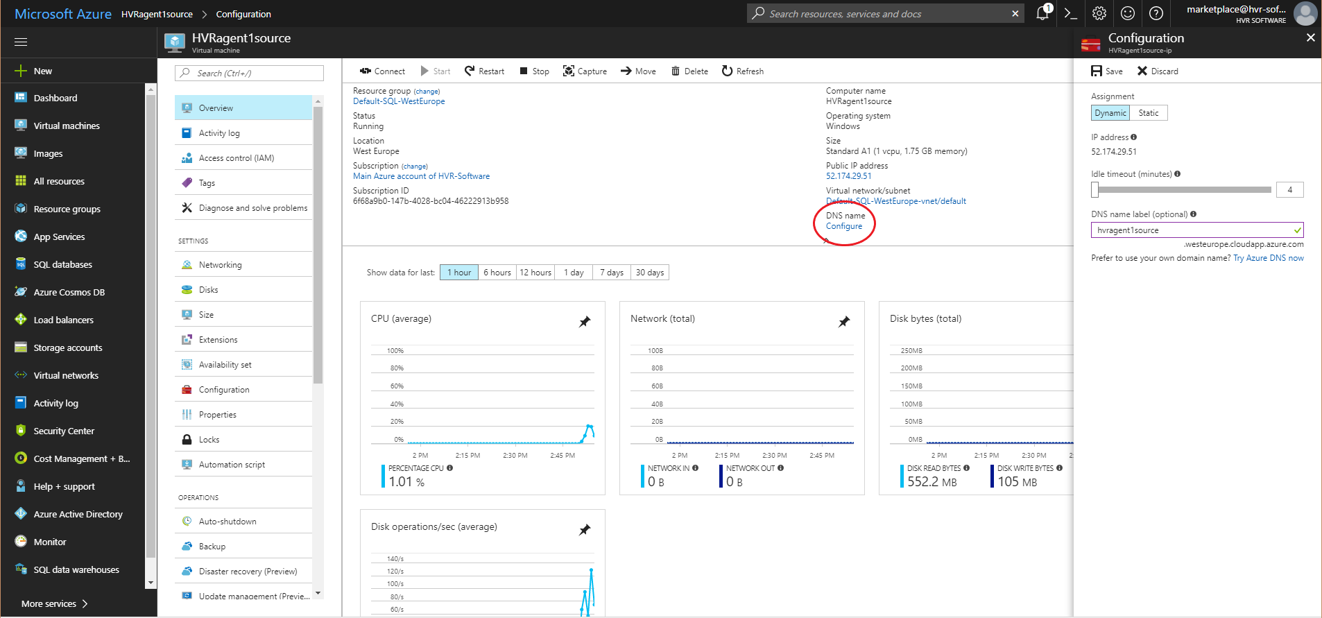 SC-Hvr-Install-Azure_Virtualnetworks_VMip_Configuration_DNSname.png