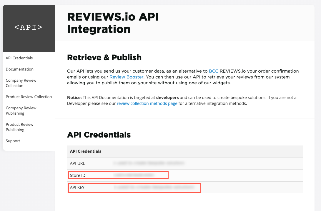 Click REVIEWS.io API