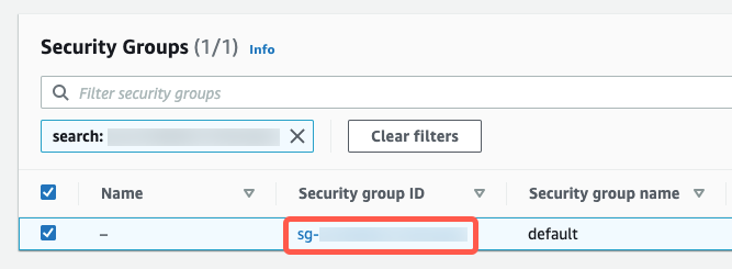 click-security-group-id