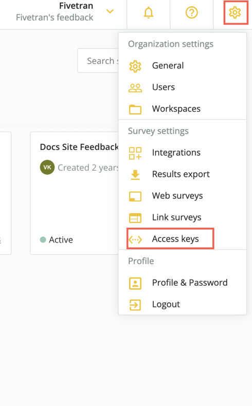 Open access keys