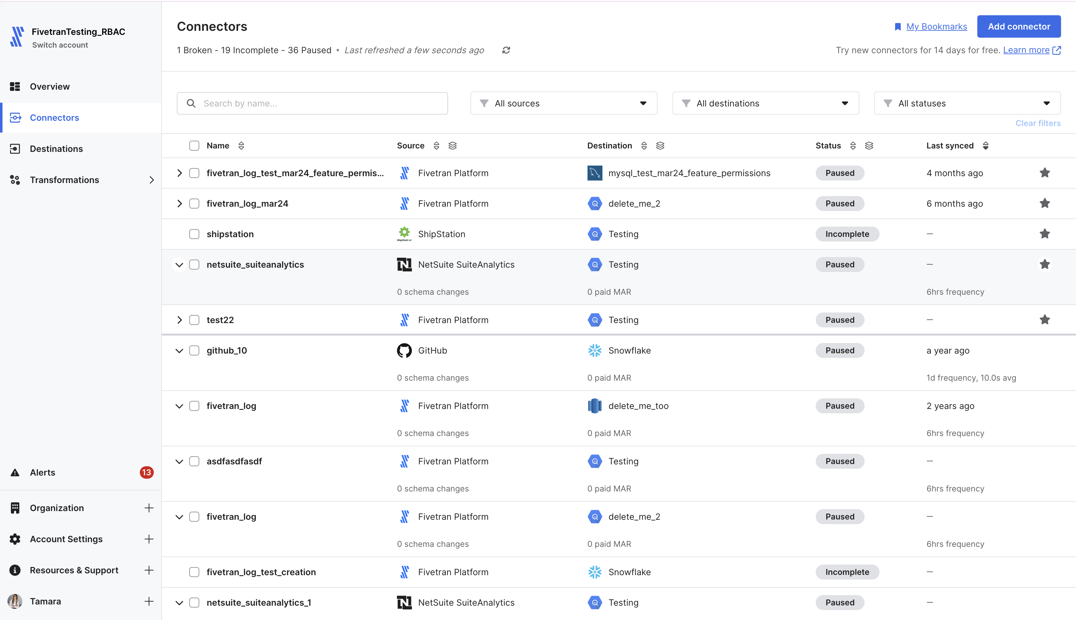 Connector List