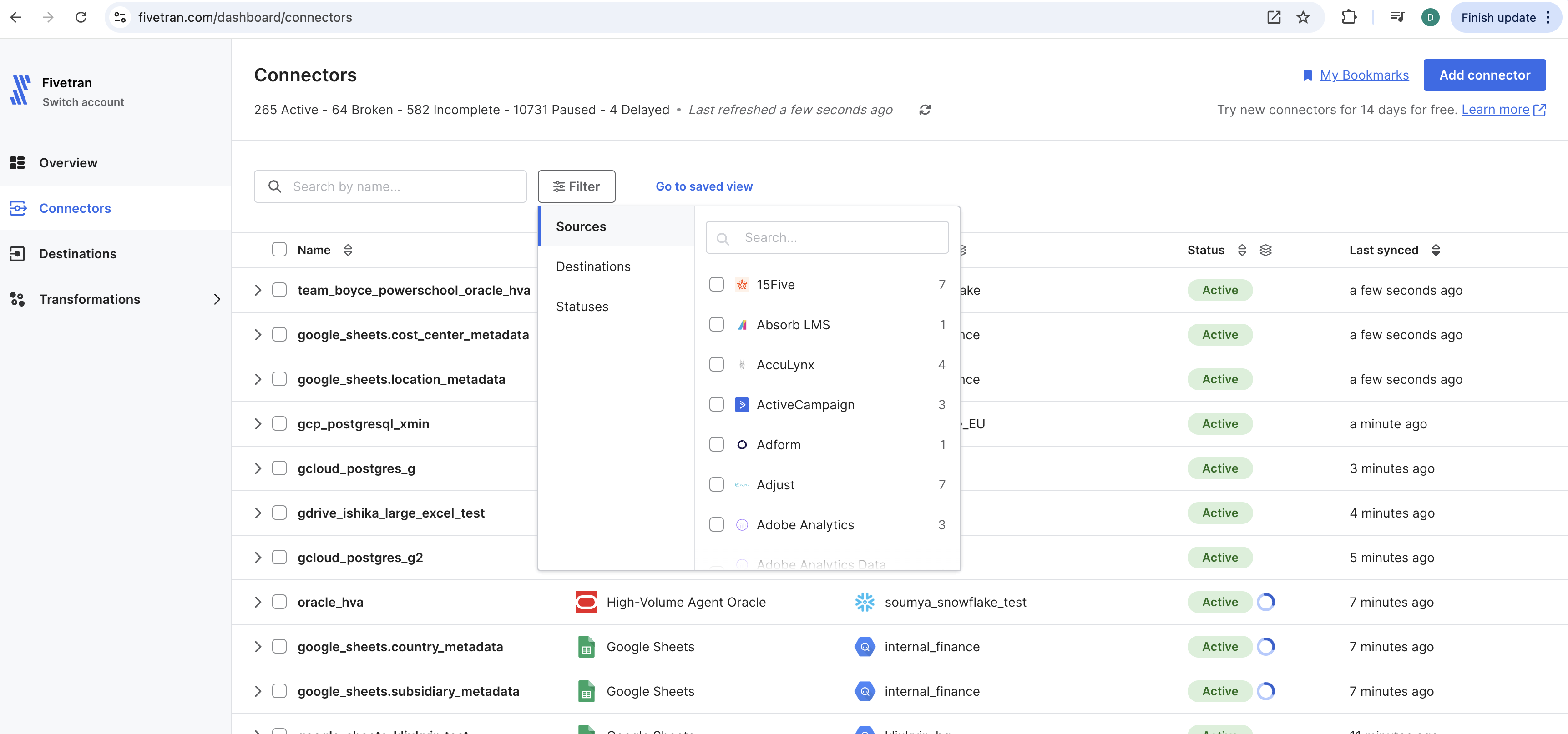 Connector List