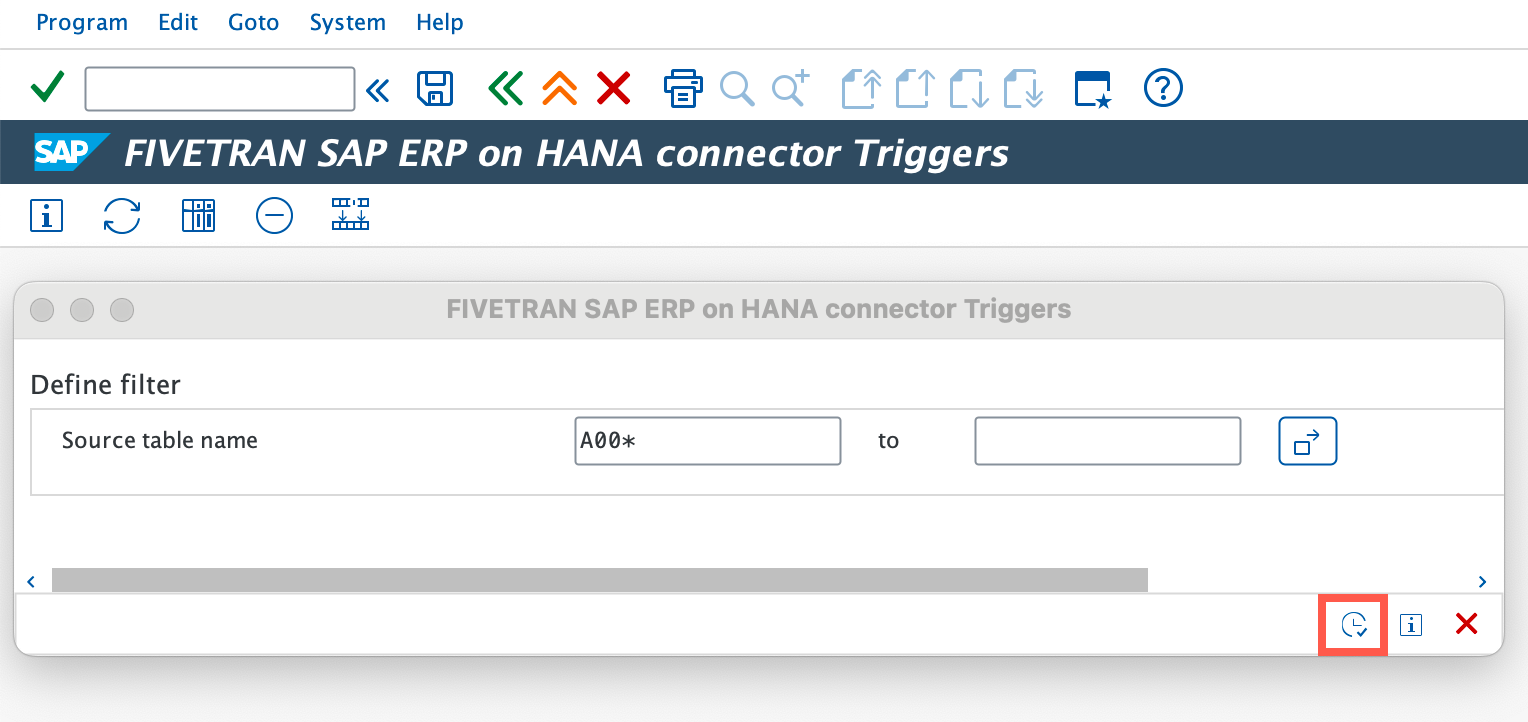 Delete triggers execute table filter