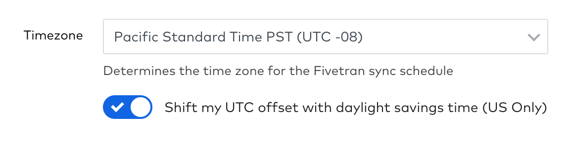 Daylight saving time automatic update toggle