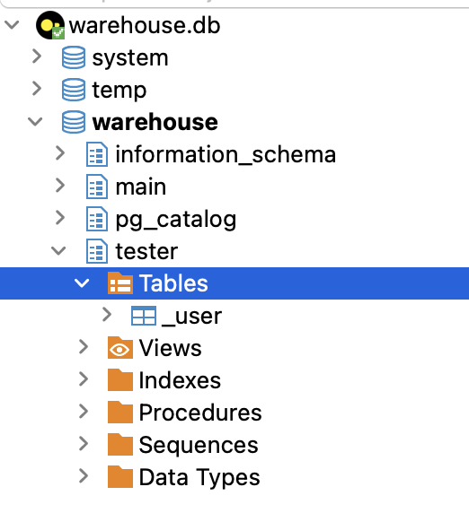 Explore schema