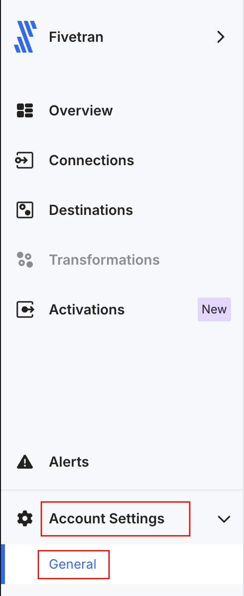 Find Fivetran account ID