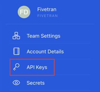Click API Keys