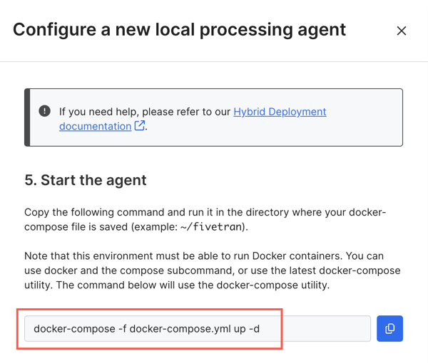 Copy Docker Compose command