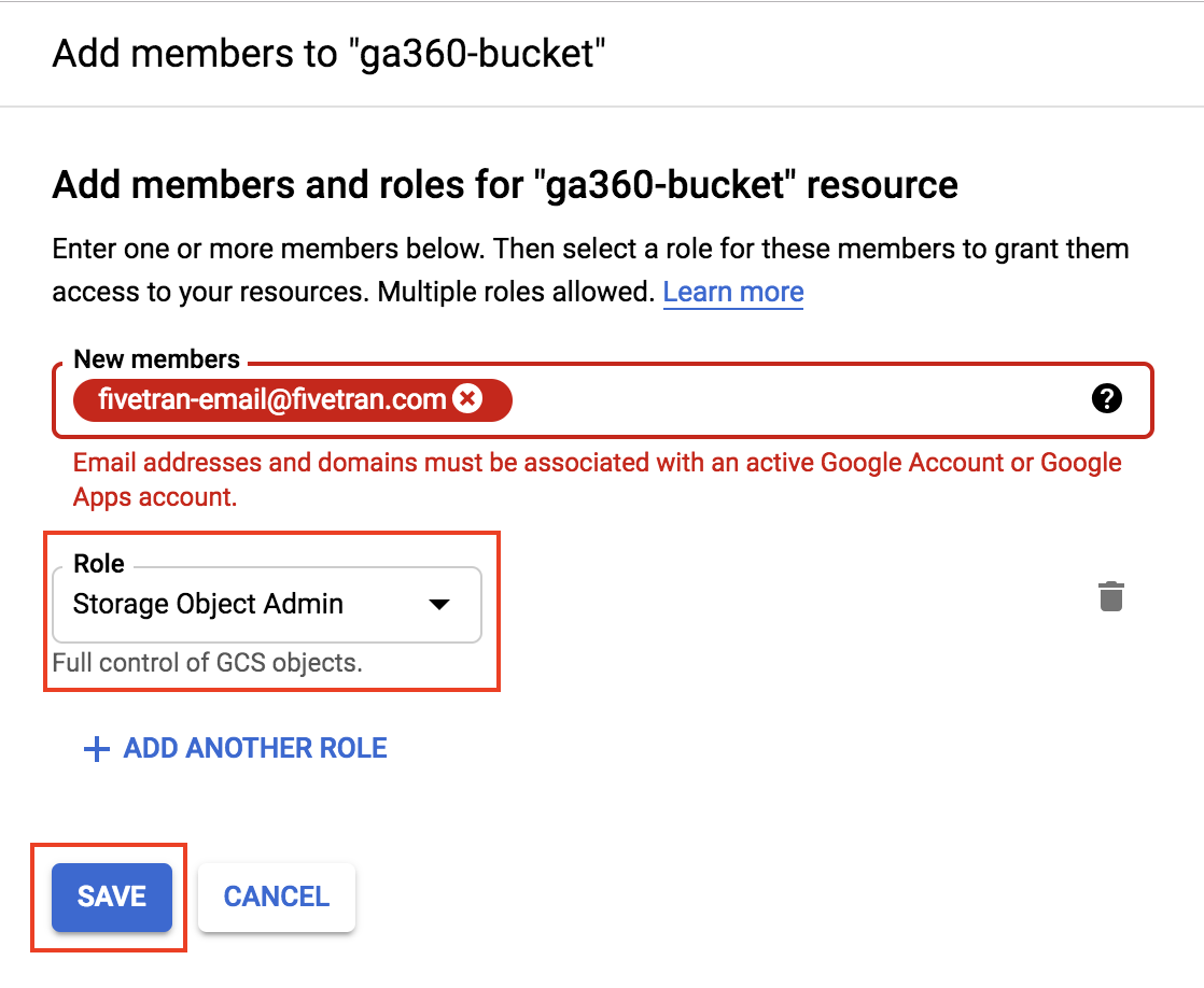 Google Cloud Bucket Permissions