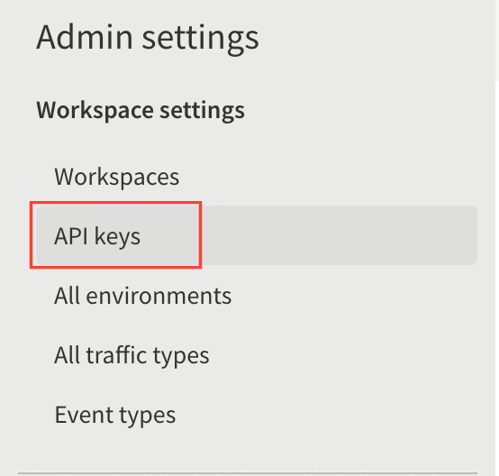 Click API Keys