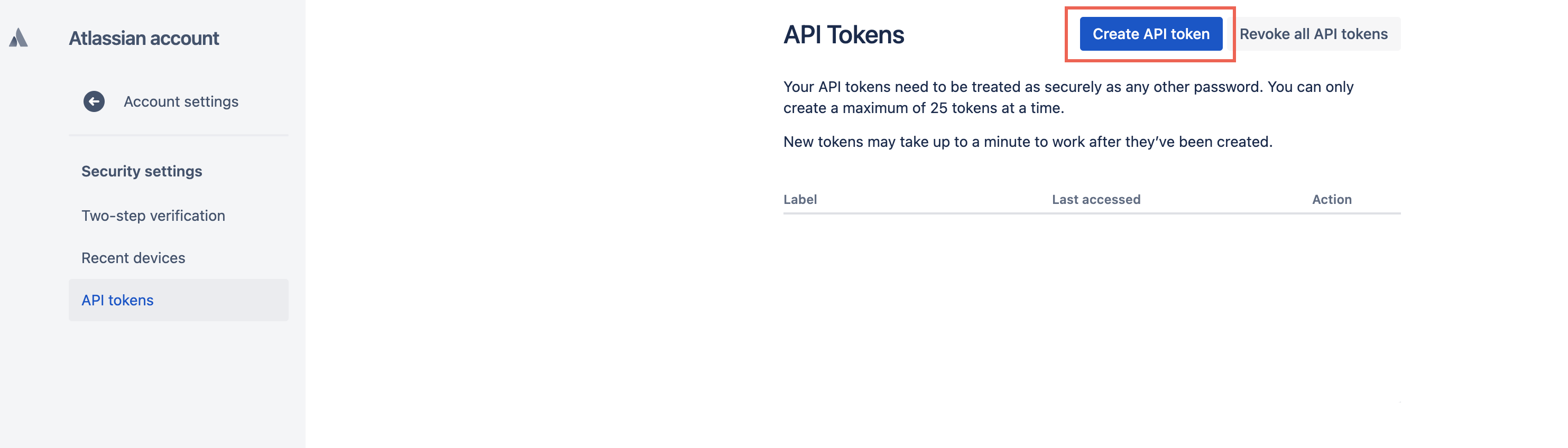 Create API Token