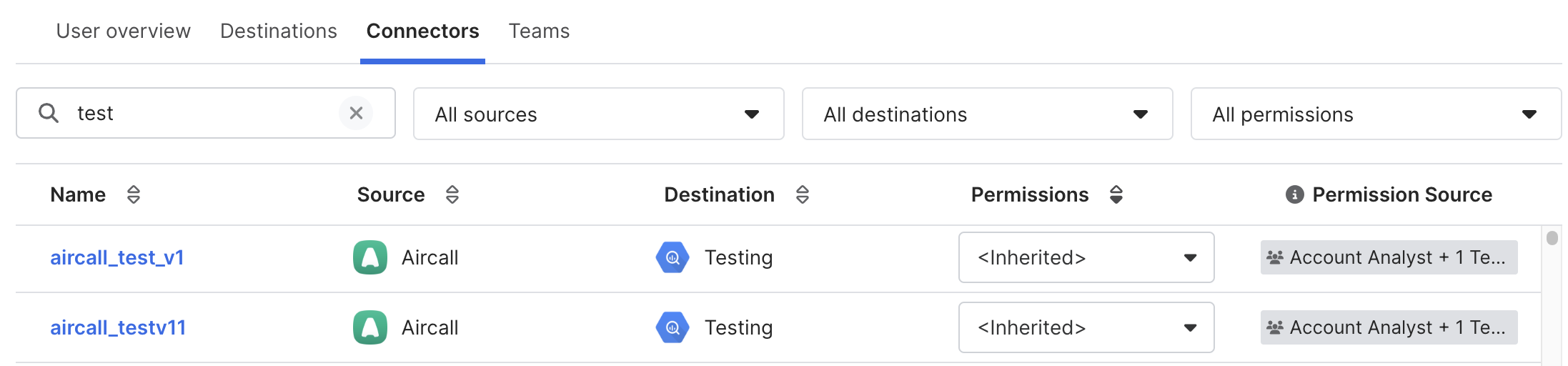 Assign user roles for connectors